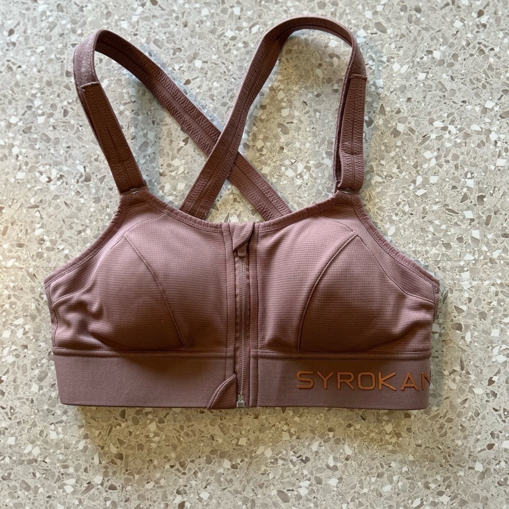 Syrokan Women's High Impact Zipper Front Adjustable Straps Strap 34c View 4